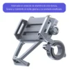 Soporte de celular para bicicleta o moto. fabricado en Aleación de aluminio, liviano y duradero