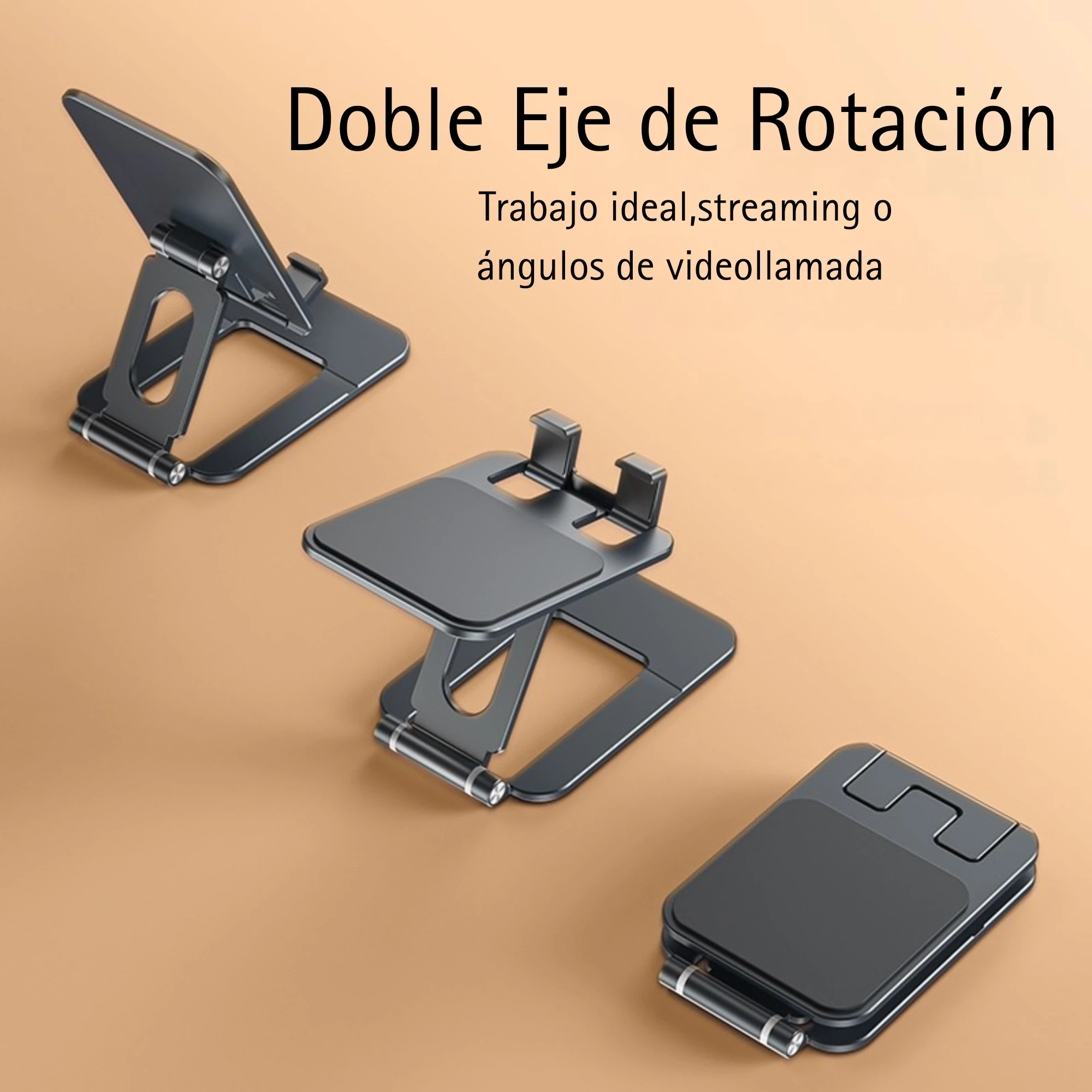 soporte para celular. tamaño comptacto. Arquitectura