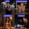 espejo con luz para celular. Ejemplos de aplicación
