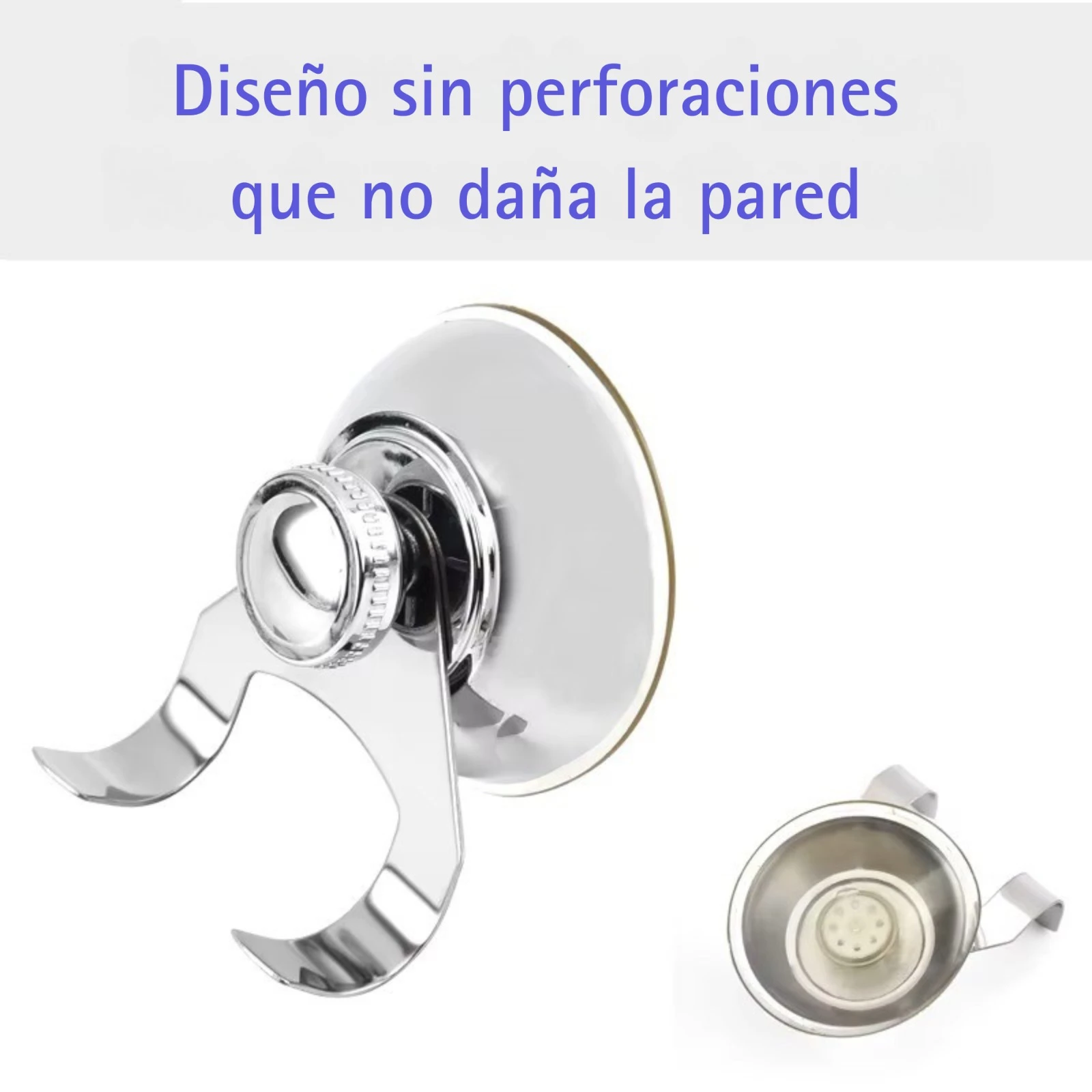 limpiavidrios acero inoxidable. Gancho con ventosa