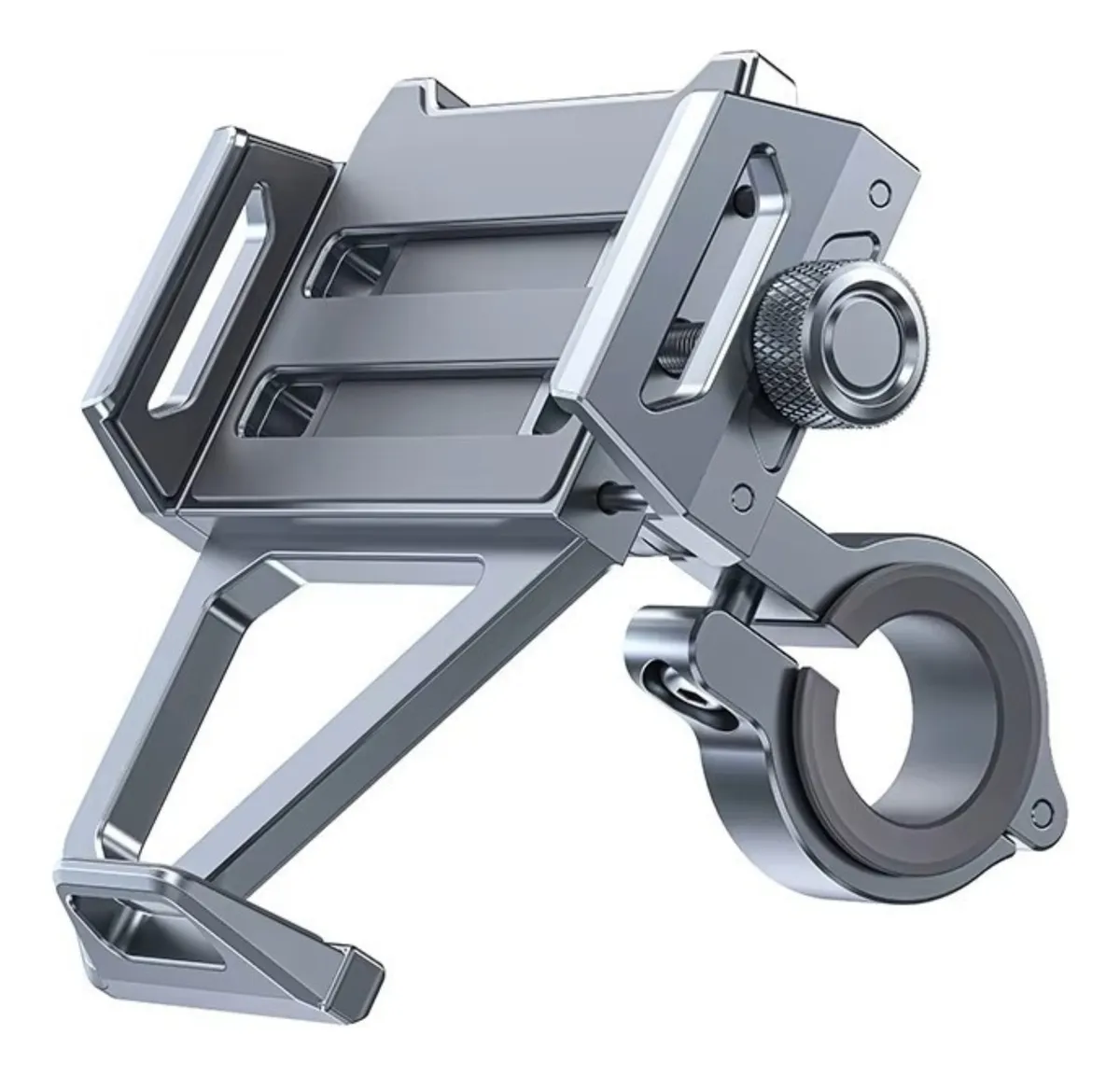 sopote de celular para bicilceta o moto color gris