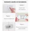 traba seguridad para bebe. Indicación de colocado