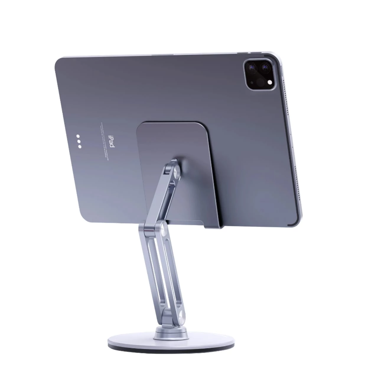 Soporte para celular de mesa en uso