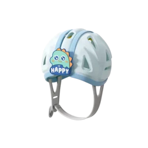 casco antigolpes para bebe celeste