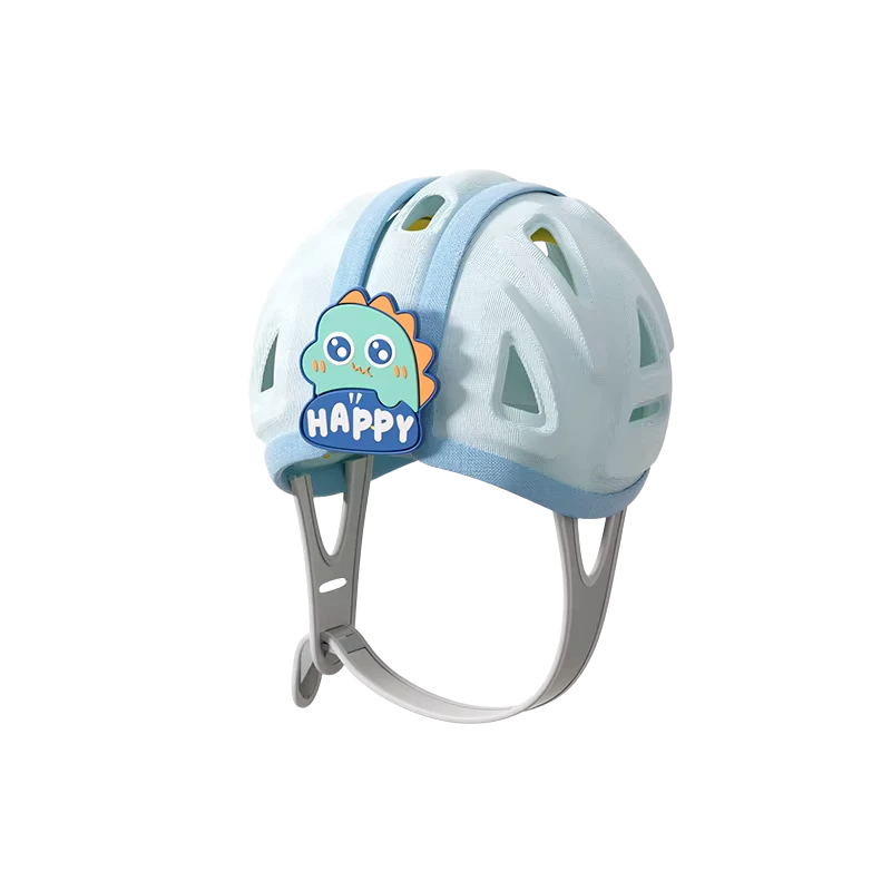 casco antigolpes para bebe celeste