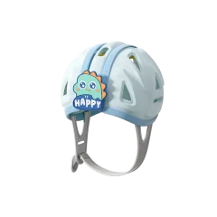 casco antigolpes para bebe celeste